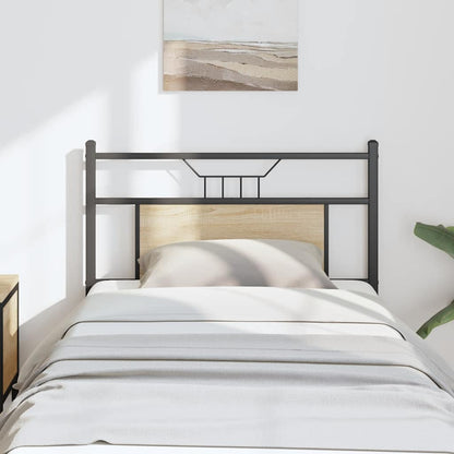 Replace Headboard Sonoma Oak 80 cm Engineered Wood and Steel