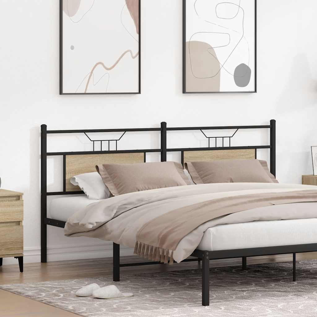 Replace Headboard Sonoma Oak 160 cm Engineered Wood and Steel