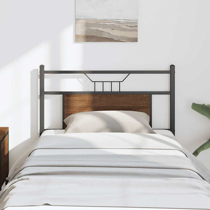 Replace Headboard Brown Oak 75 cm Engineered Wood and Steel