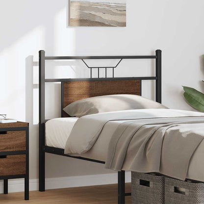 Replace Headboard Brown Oak 75 cm Engineered Wood and Steel