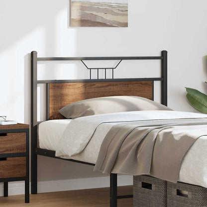 Replace Headboard Brown Oak 100 cm Engineered Wood and Steel