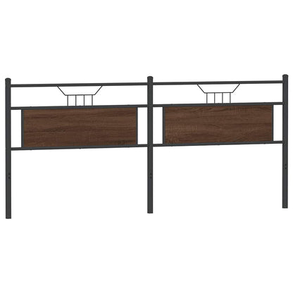 Replace Headboard Brown Oak 193 cm Engineered Wood and Steel