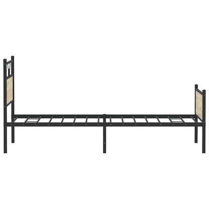 Bed Frame without Mattress Sonoma Oak 100x190 cm Engineered Wood