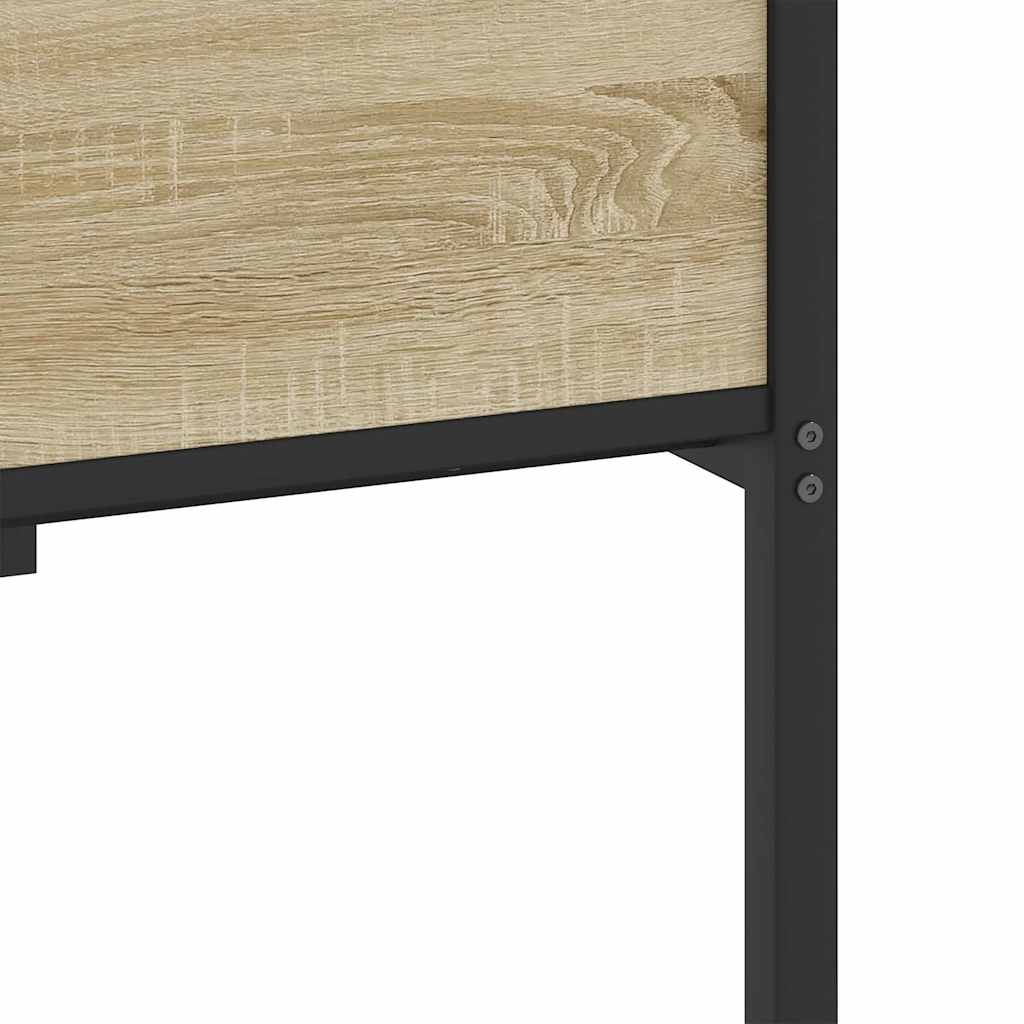 Bed Frame without Mattress Sonoma Oak 100x190cm Engineered Wood