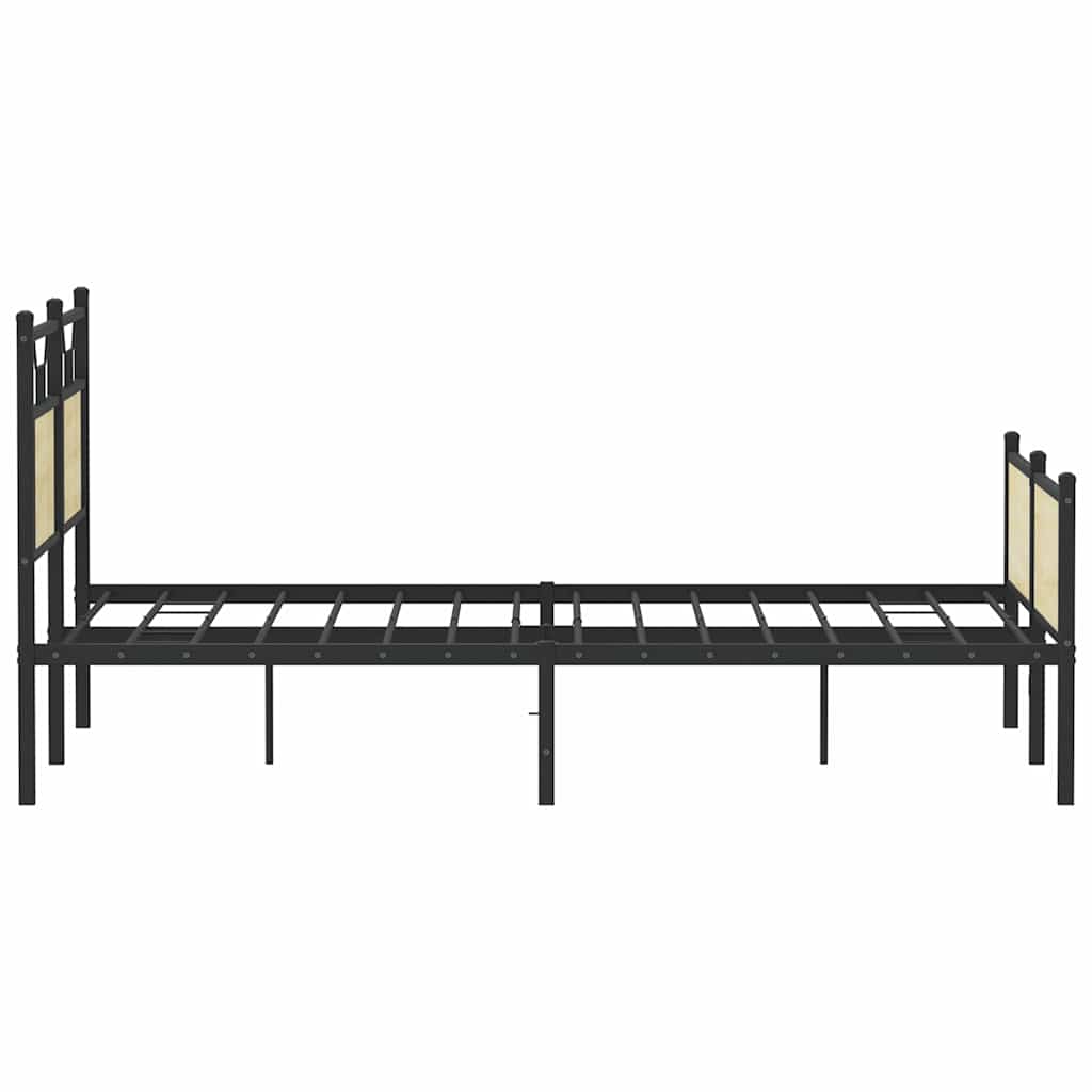 Bed Frame without Mattress Sonoma Oak 137x190 cm Engineered Wood