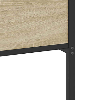 Bed Frame without Mattress Sonoma Oak 137x190 cm Engineered Wood