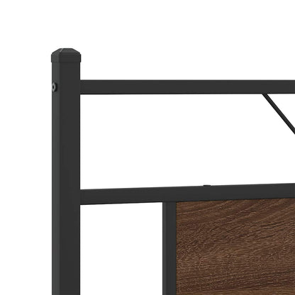Bed Frame without Mattress Brown Oak 183x213 cm Engineered Wood