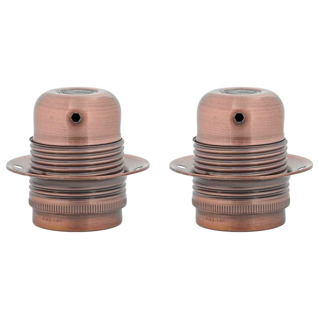 Lamp Holders 2 pcs Red Bronze E27
