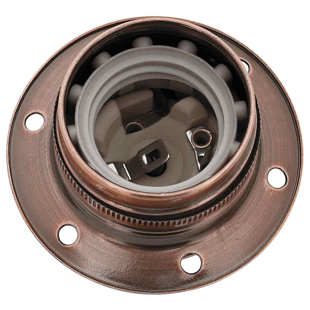 Lamp Holders 2 pcs Red Bronze E27