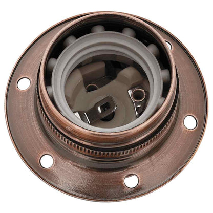 Lamp Holders 2 pcs Red Bronze E27