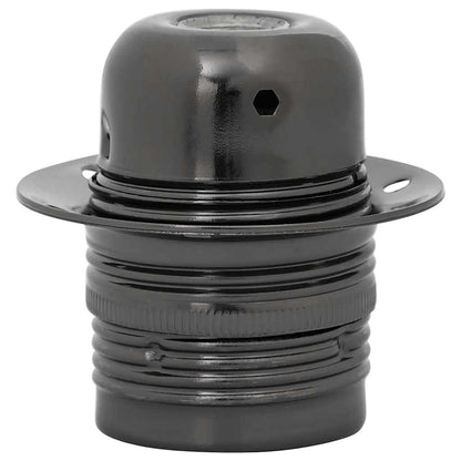 Lamp Holders 2 pcs Glossy Black E27