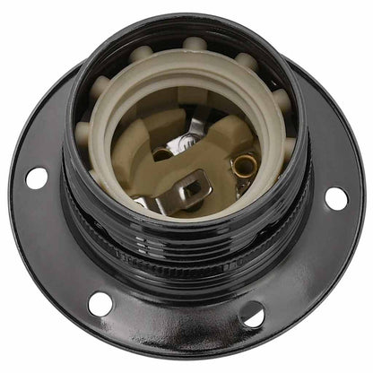 Lamp Holders 2 pcs Glossy Black E27