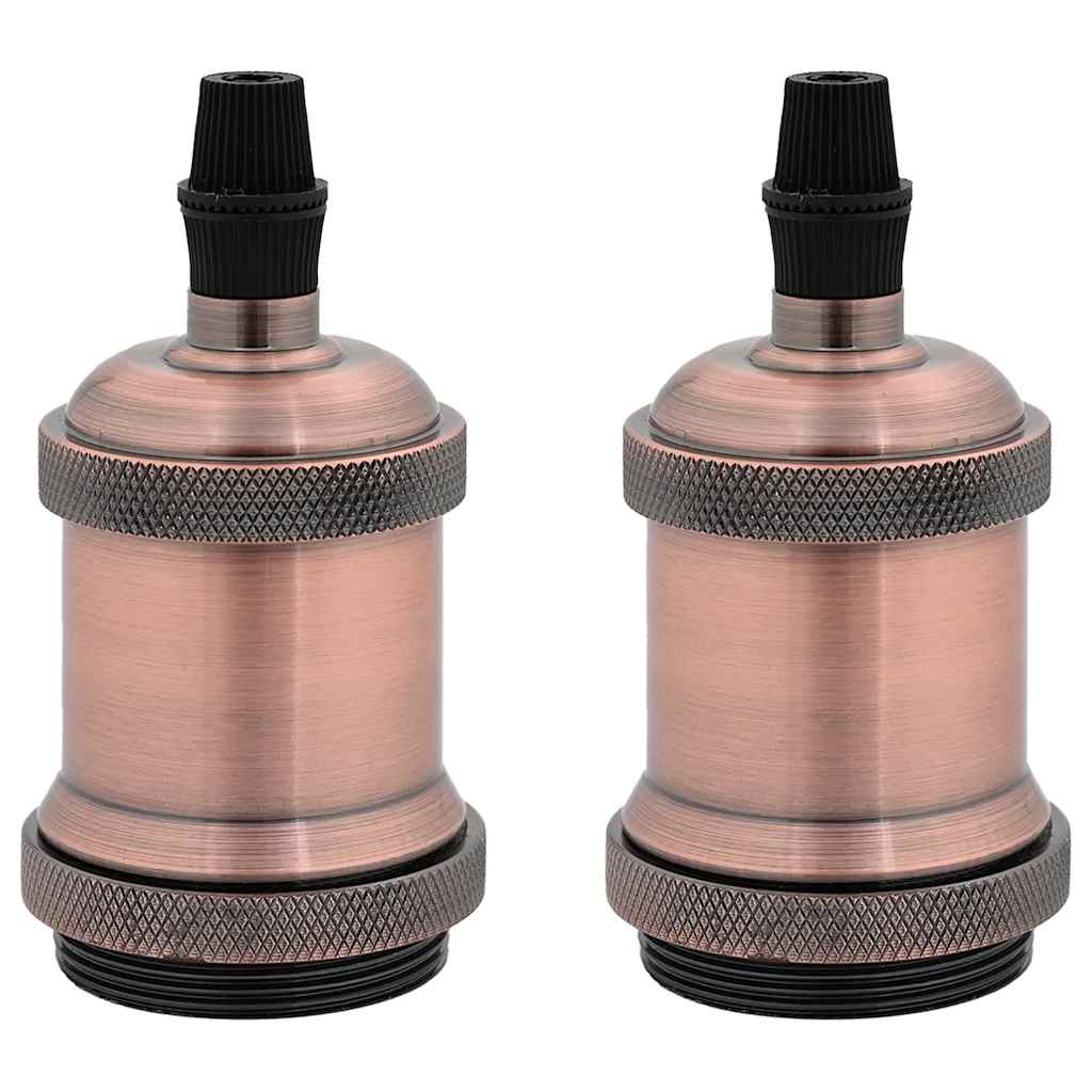 Lamp Holders 2 pcs Red Bronze E27