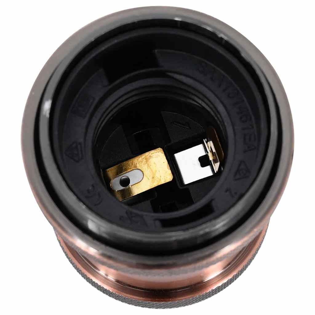 Lamp Holders 2 pcs Red Bronze E27