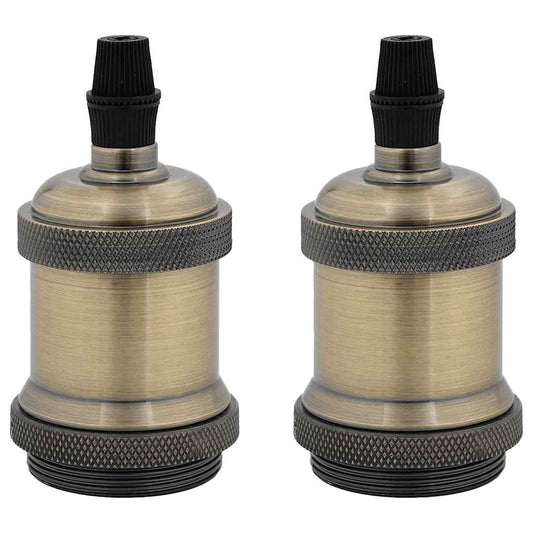 Lamp Holders 2 pcs Bronze E27