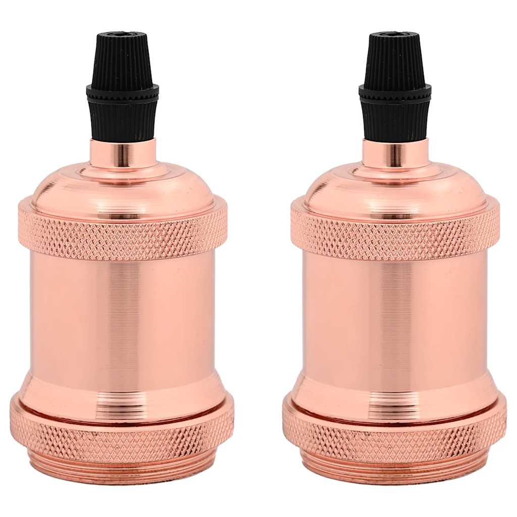 Lamp Holders 2 pcs Rose Gold E27