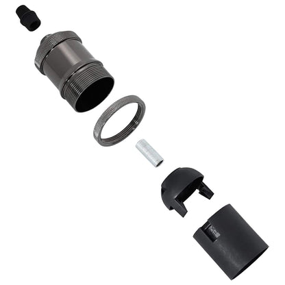 Lamp Holders 2 pcs Glossy Black E27