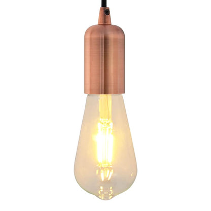 Lamp Holders 2 pcs Red Bronze E27