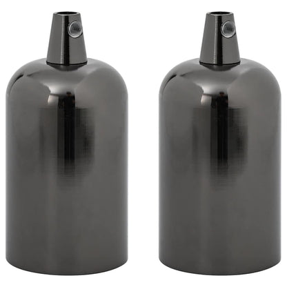 Lamp Holders 2 pcs Glossy Black E27