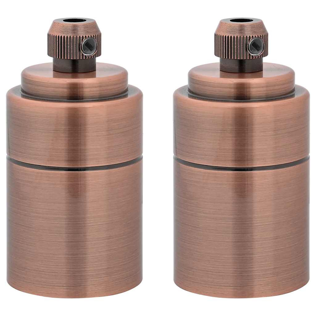 Lamp Holders 2 pcs Red Bronze E27