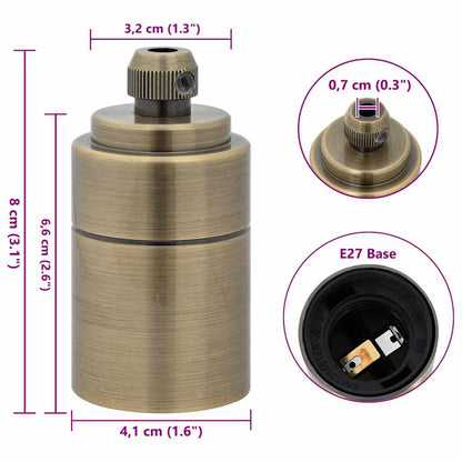 Lamp Holders 2 pcs Bronze E27