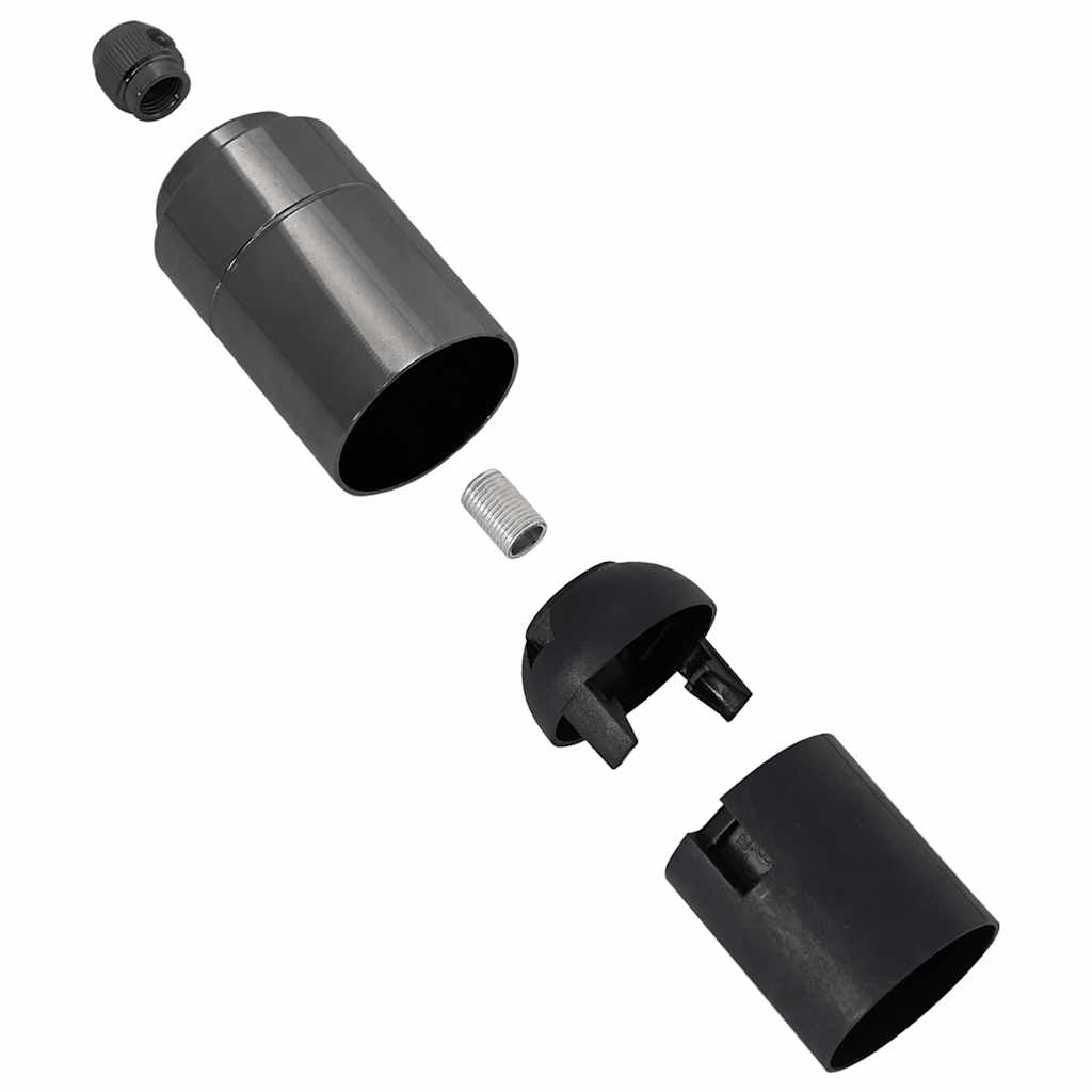 Lamp Holders 2 pcs Glossy Black E27