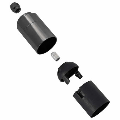 Lamp Holders 2 pcs Glossy Black E27