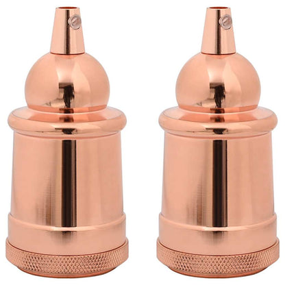 Lamp Holders 2 pcs Rose Gold E27