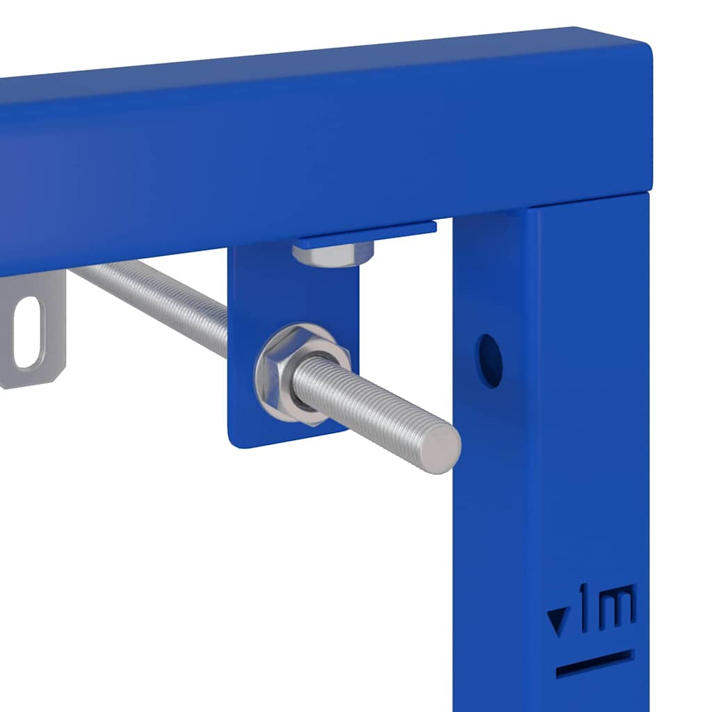 Bathroom Wall Support Height Adjustable Blue 50 x 3 x 112 cm