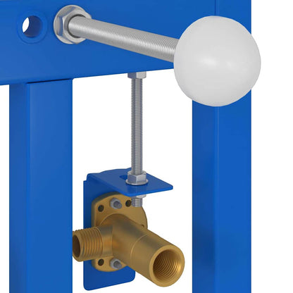 Bathroom Wall Support Height Adjustable Blue 50 x 3 x 112 cm