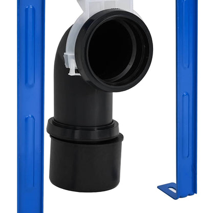 Cistern Frame Height Adjustable White 50 x 8 x 131 cm Steel