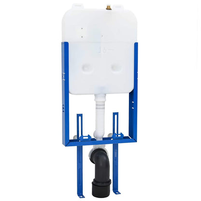 Cistern Frame Height Adjustable White 50 x 8 x 131 cm Steel