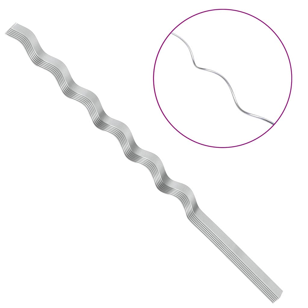 Plant Support 50 pcs Silver 150 x 0.6 x 0.6 cm Steel