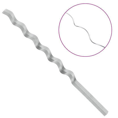 Plant Support 50 pcs Silver 150 x 0.6 x 0.6 cm Steel