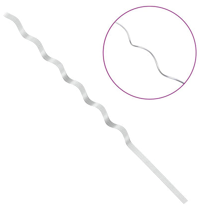 Plant Support 5 pcs Silver 150 x 0.6 x 0.6 cm Steel