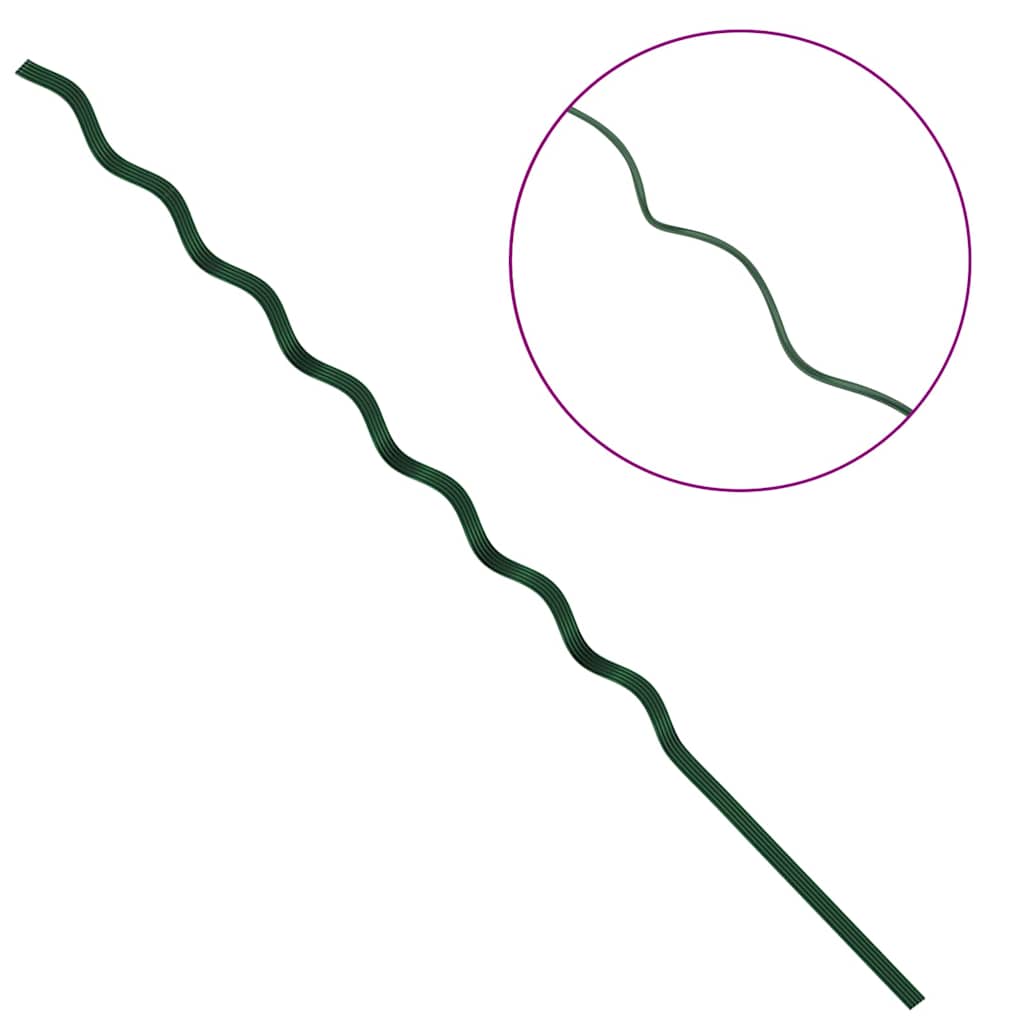 Plant Support 5 pcs Green 170 x 0.6 x 0.6 cm Steel