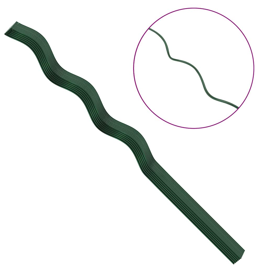 Plant Support 50 pcs Green 110 x 0.6 x 0.6 cm Steel