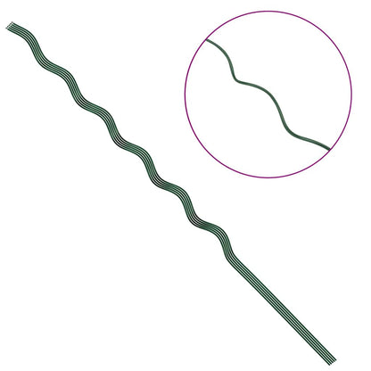 Plant Support 5 pcs Green 150 x 0.6 x 0.6 cm Steel