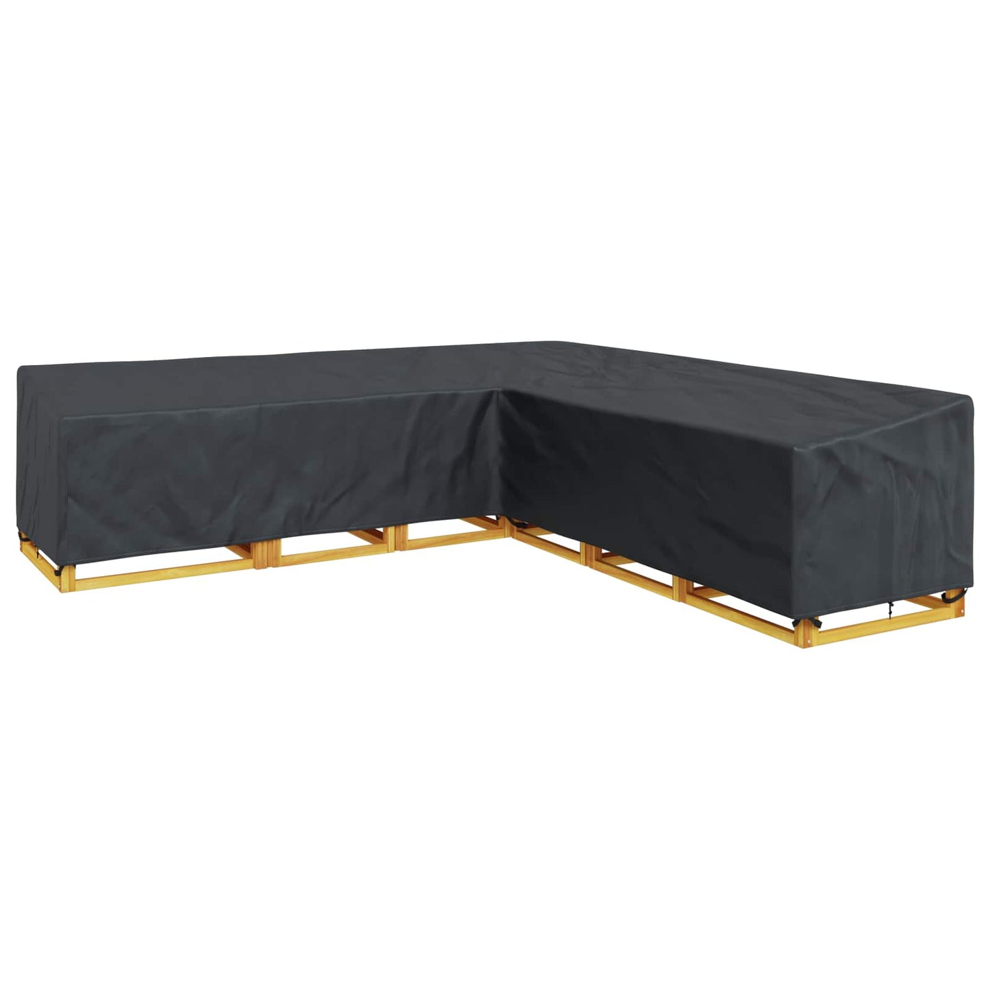Furniture Cover Black 325 x 325 x 80 cm 600D Oxford Fbric