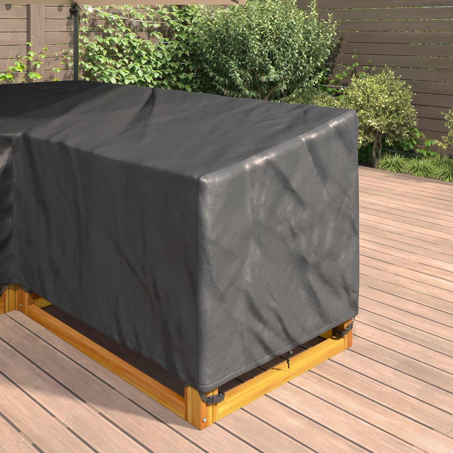 Furniture Cover Black 260 x 210 x 80 cm 210D Oxford Fbric