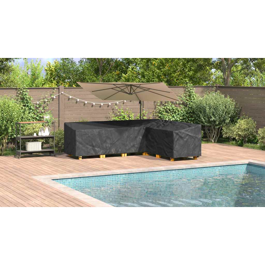 Furniture Cover Black 286 x 222 x 80 cm 210D Oxford Fabric