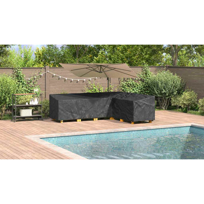 Furniture Cover Black 286 x 222 x 80 cm 210D Oxford Fabric