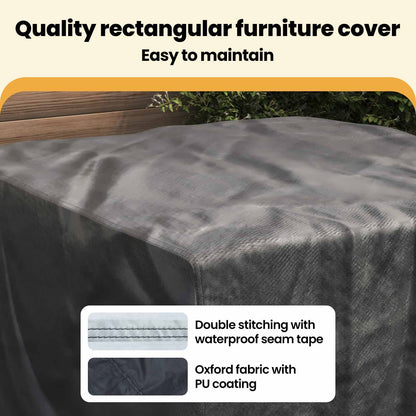 Furniture Cover Plain Black 113 x 113 x 73 cm 210D
