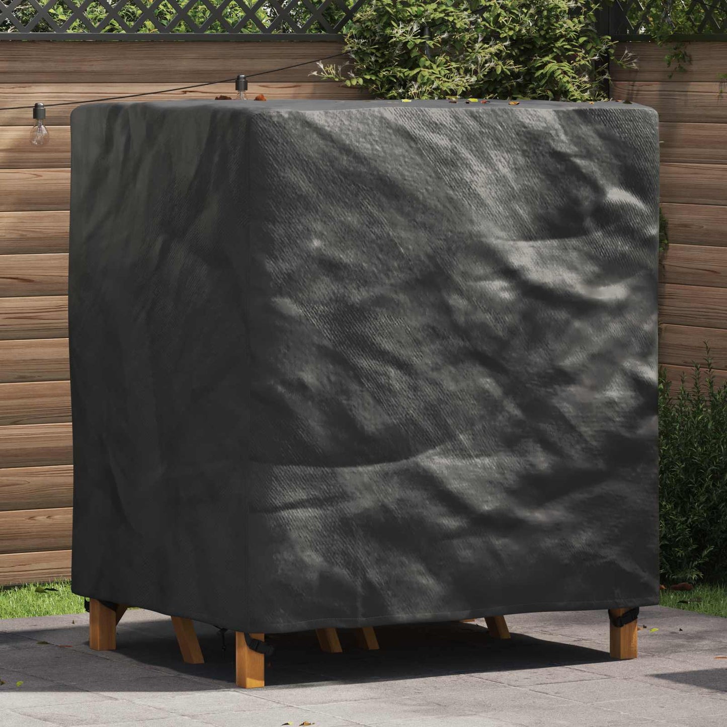 Furniture Cover Plain Black 116 x 100 x 120 cm 210D