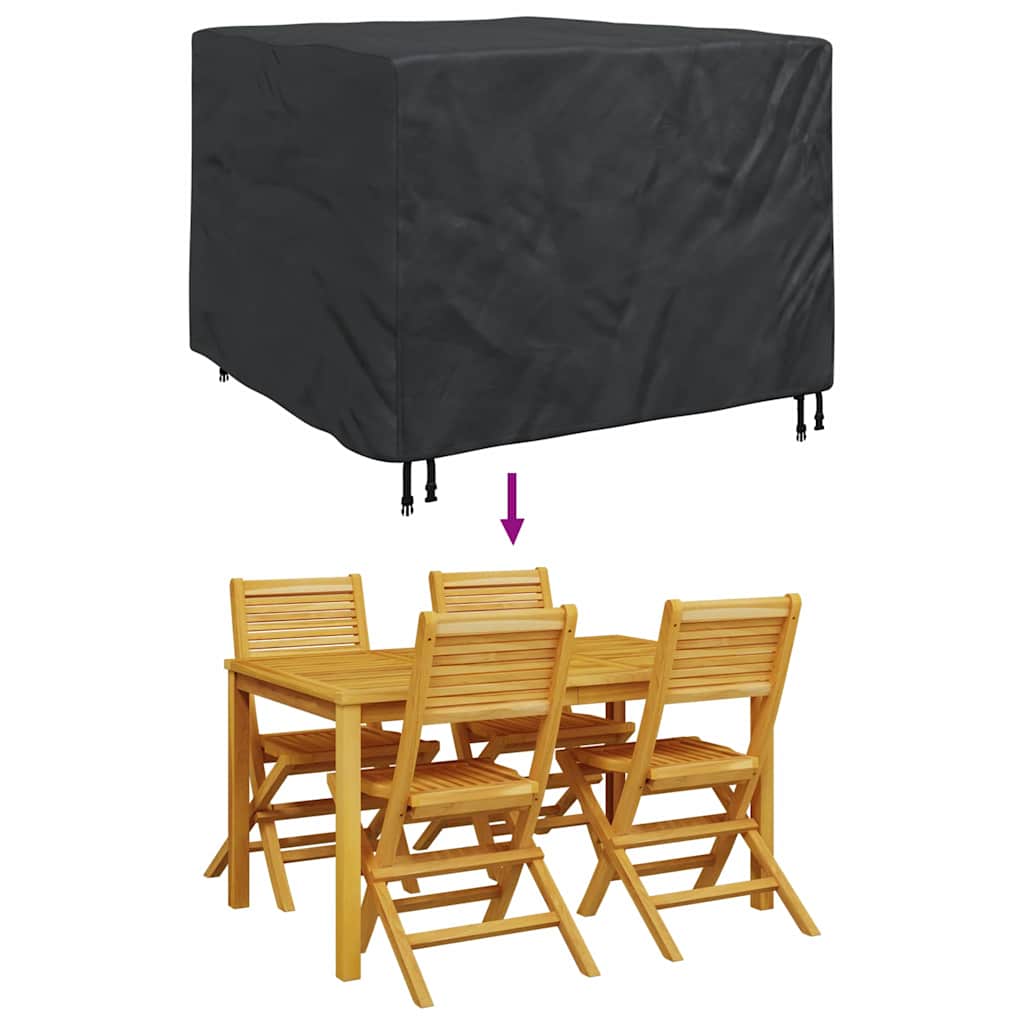 Furniture Cover Plain Black 125 x 125 x 74 cm Fabric