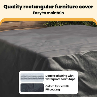 Furniture Cover Black 135 x 135 x 90 cm 210D Oxford Fabric