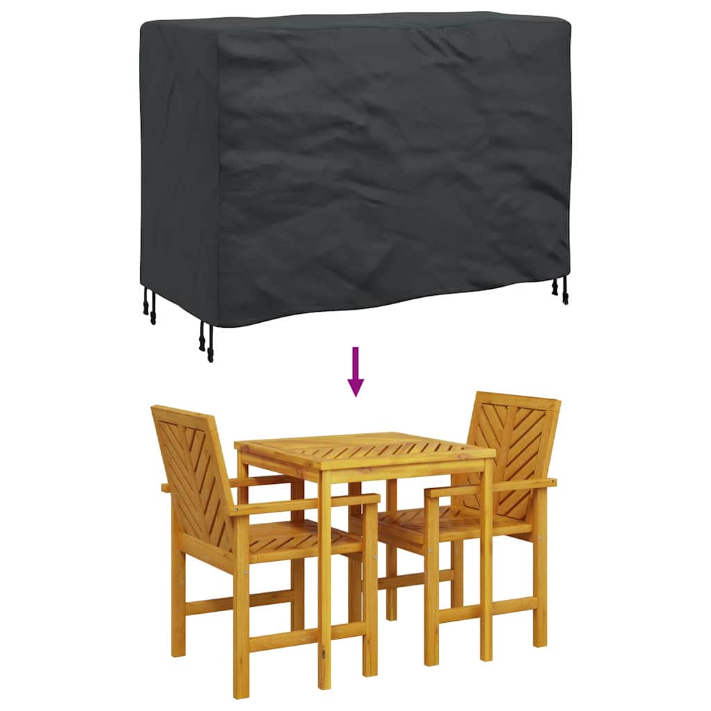 Furniture Cover Plain Black 130 x 80 x 70 cm 210D