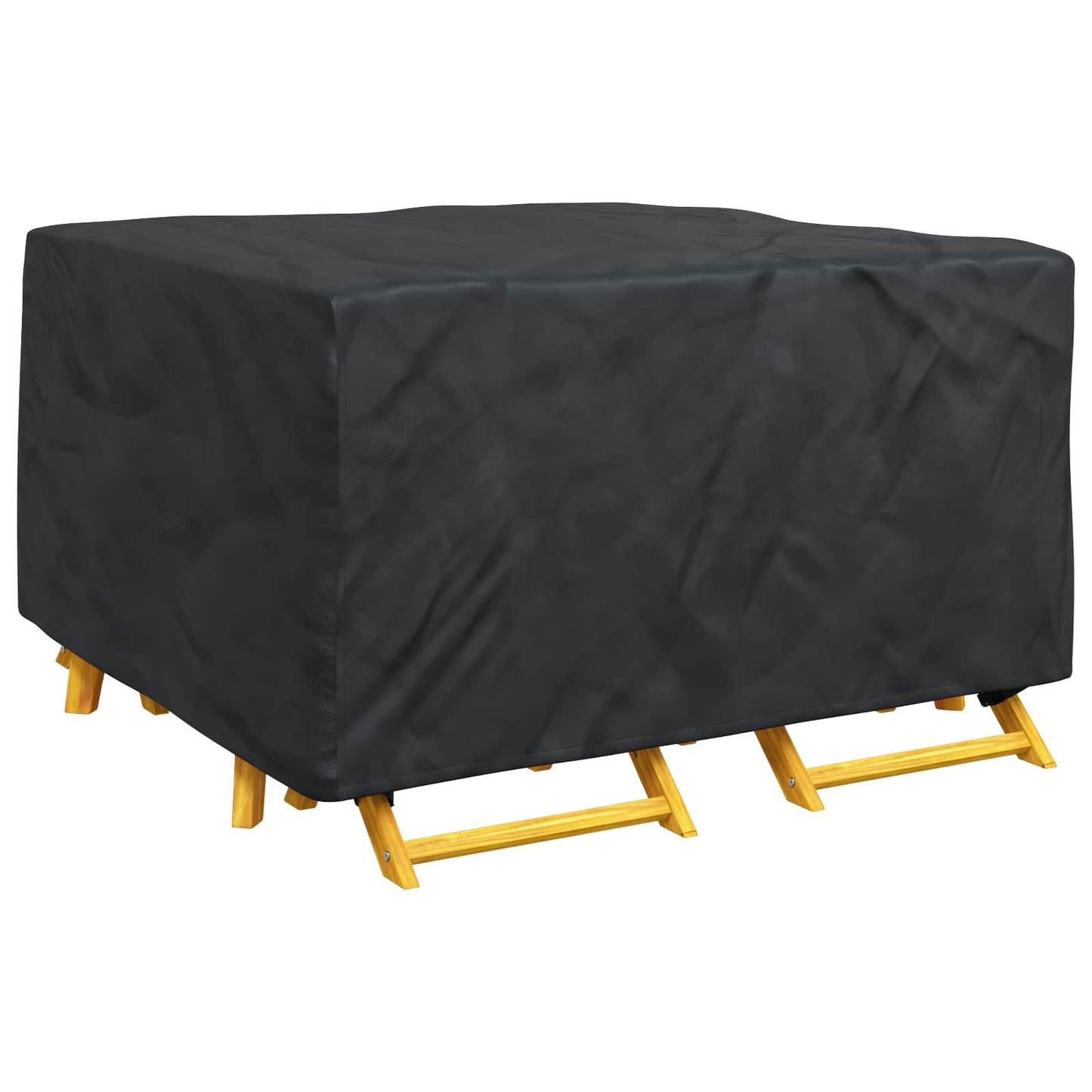 Furniture Cover Plain Black 150 x 150 x 75 cm 210D