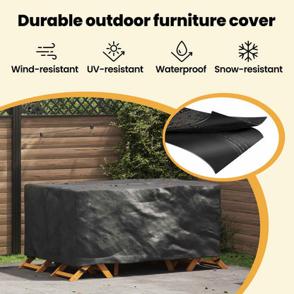 Furniture Cover Plain Black 172 x 113 x 73 cm 600D
