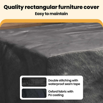 Furniture Cover Plain Black 172 x 113 x 73 cm 600D